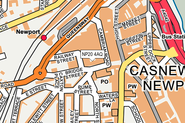 NP20 4AQ map - OS OpenMap – Local (Ordnance Survey)