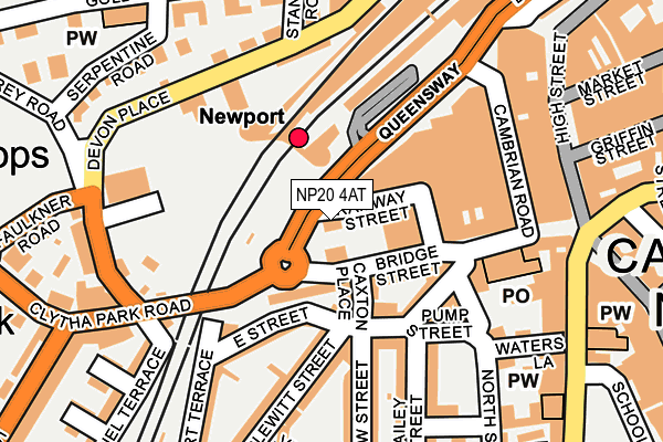 NP20 4AT map - OS OpenMap – Local (Ordnance Survey)