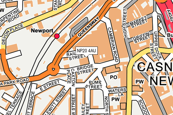 NP20 4AU map - OS OpenMap – Local (Ordnance Survey)
