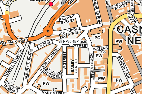NP20 4BP map - OS OpenMap – Local (Ordnance Survey)