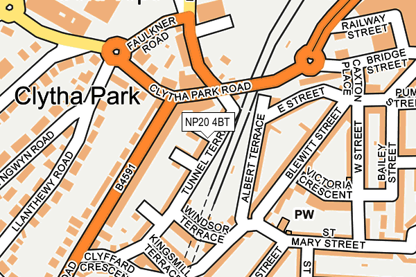 NP20 4BT map - OS OpenMap – Local (Ordnance Survey)