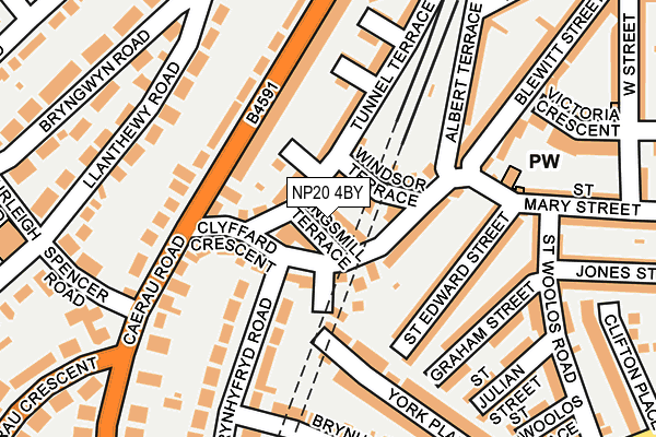 NP20 4BY map - OS OpenMap – Local (Ordnance Survey)