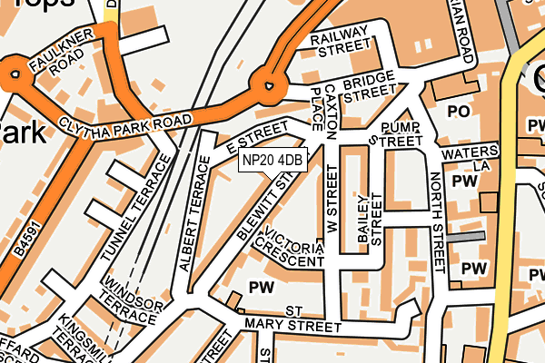 NP20 4DB map - OS OpenMap – Local (Ordnance Survey)