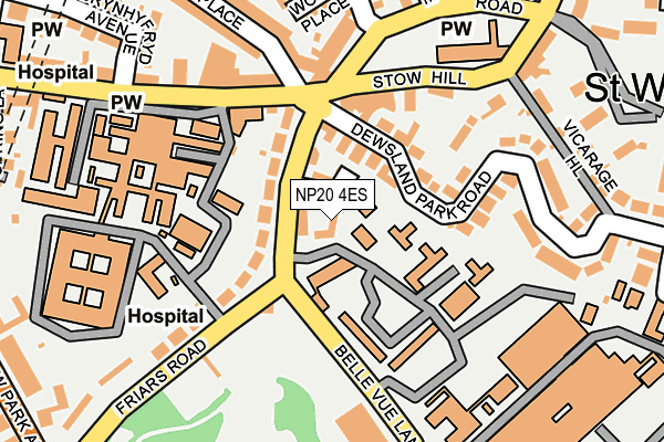 NP20 4ES map - OS OpenMap – Local (Ordnance Survey)