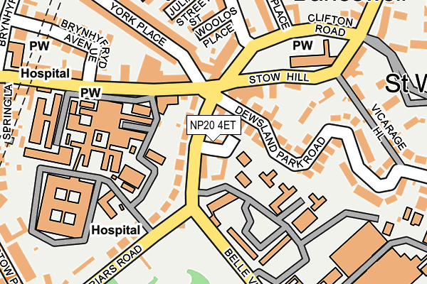 NP20 4ET map - OS OpenMap – Local (Ordnance Survey)