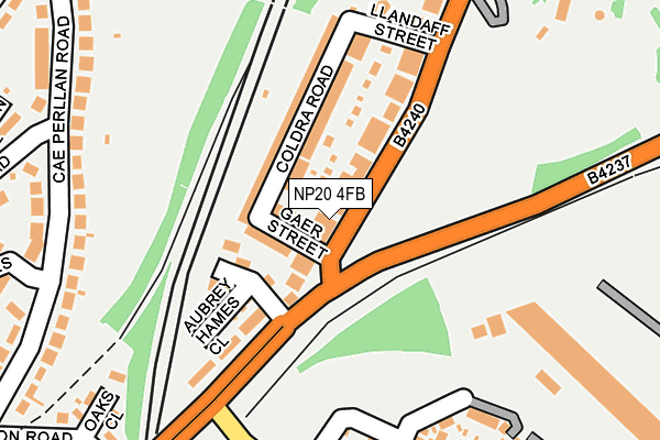 NP20 4FB map - OS OpenMap – Local (Ordnance Survey)