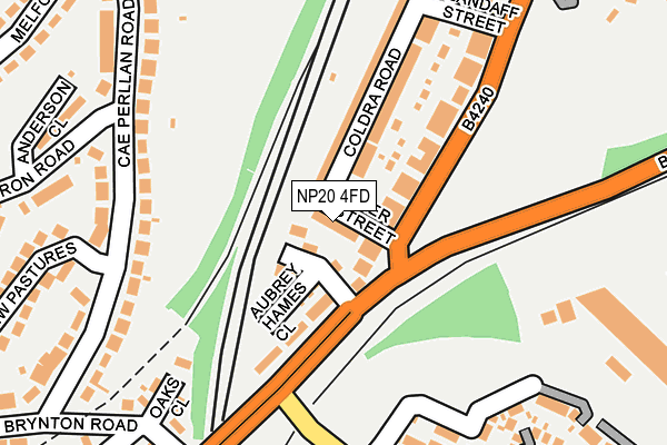 NP20 4FD map - OS OpenMap – Local (Ordnance Survey)