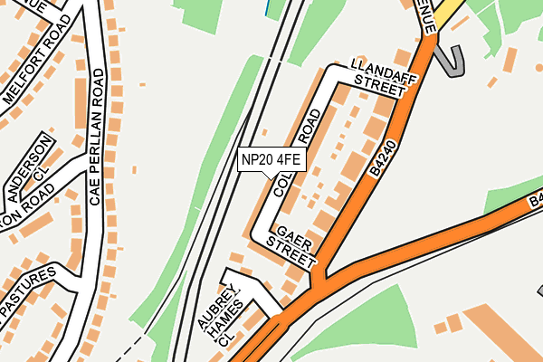 NP20 4FE map - OS OpenMap – Local (Ordnance Survey)