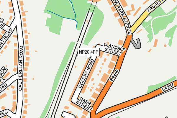 NP20 4FF map - OS OpenMap – Local (Ordnance Survey)