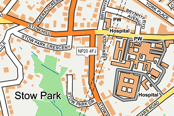 NP20 4FJ map - OS OpenMap – Local (Ordnance Survey)