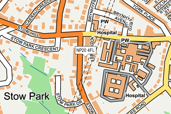 NP20 4FL map - OS OpenMap – Local (Ordnance Survey)