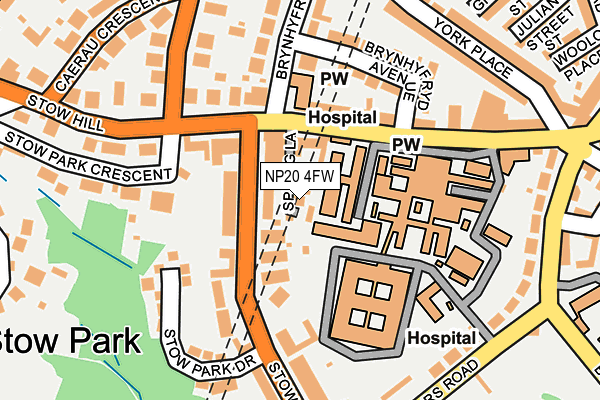 NP20 4FW map - OS OpenMap – Local (Ordnance Survey)