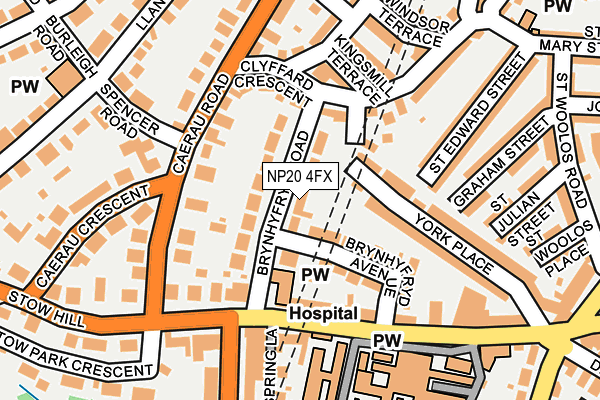 NP20 4FX map - OS OpenMap – Local (Ordnance Survey)