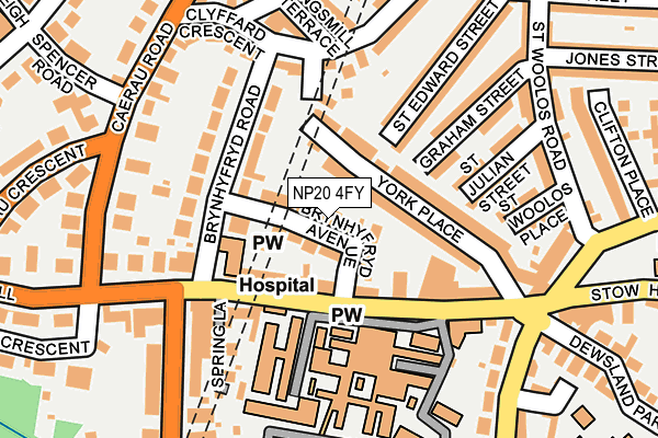 NP20 4FY map - OS OpenMap – Local (Ordnance Survey)