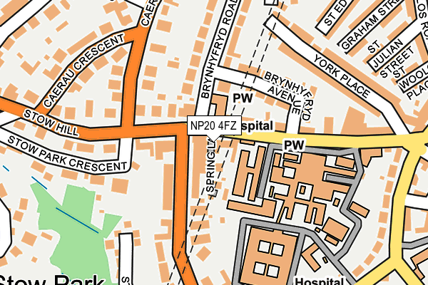 NP20 4FZ map - OS OpenMap – Local (Ordnance Survey)