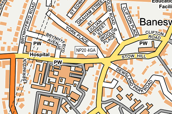NP20 4GA map - OS OpenMap – Local (Ordnance Survey)