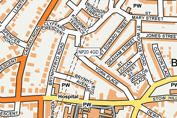 NP20 4GD map - OS OpenMap – Local (Ordnance Survey)