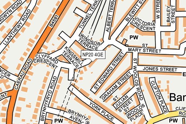 NP20 4GE map - OS OpenMap – Local (Ordnance Survey)