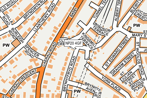 NP20 4GF map - OS OpenMap – Local (Ordnance Survey)