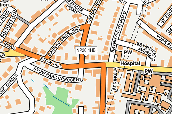 NP20 4HB map - OS OpenMap – Local (Ordnance Survey)