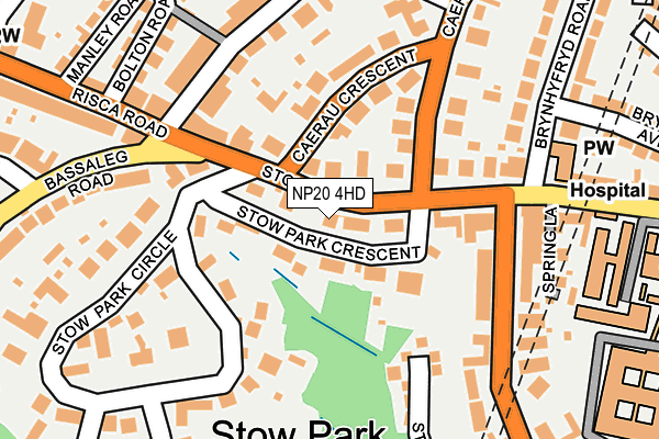 NP20 4HD map - OS OpenMap – Local (Ordnance Survey)