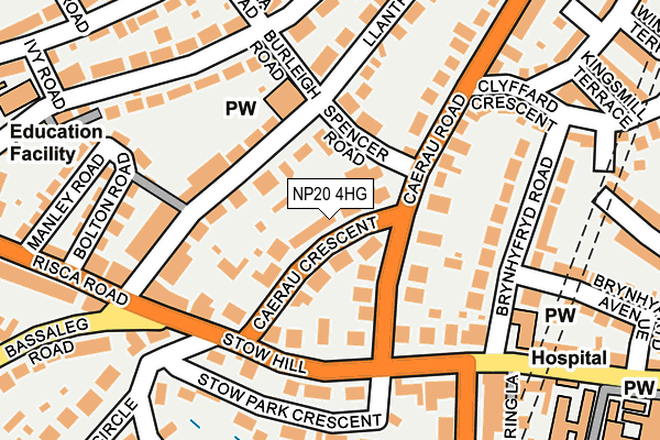 NP20 4HG map - OS OpenMap – Local (Ordnance Survey)