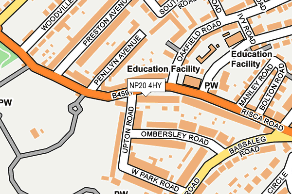 NP20 4HY map - OS OpenMap – Local (Ordnance Survey)
