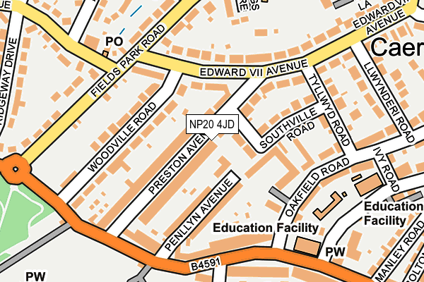 NP20 4JD map - OS OpenMap – Local (Ordnance Survey)