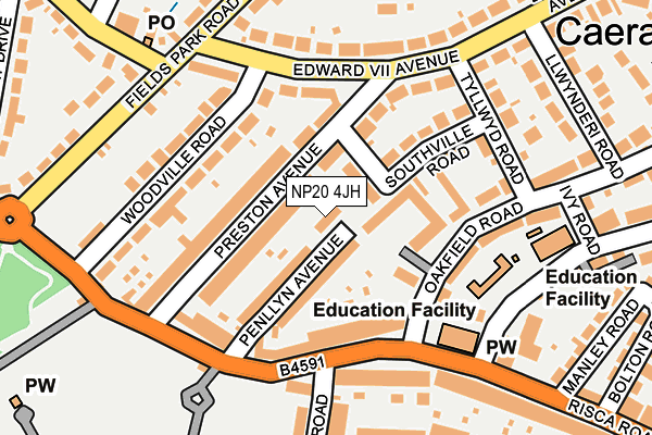 NP20 4JH map - OS OpenMap – Local (Ordnance Survey)