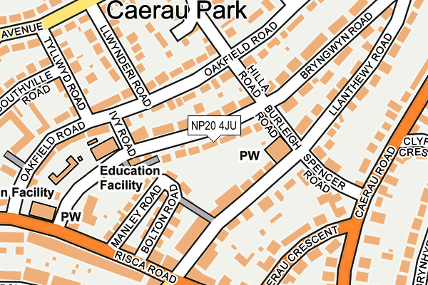 NP20 4JU map - OS OpenMap – Local (Ordnance Survey)
