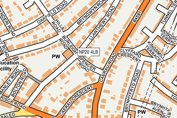 NP20 4LB map - OS OpenMap – Local (Ordnance Survey)