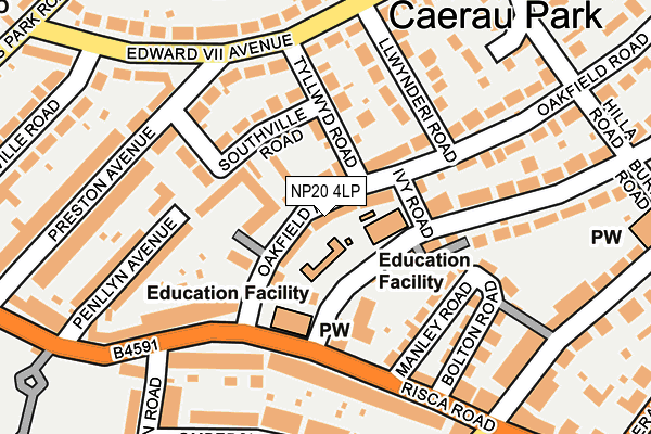 NP20 4LP map - OS OpenMap – Local (Ordnance Survey)