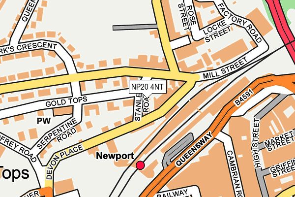NP20 4NT map - OS OpenMap – Local (Ordnance Survey)