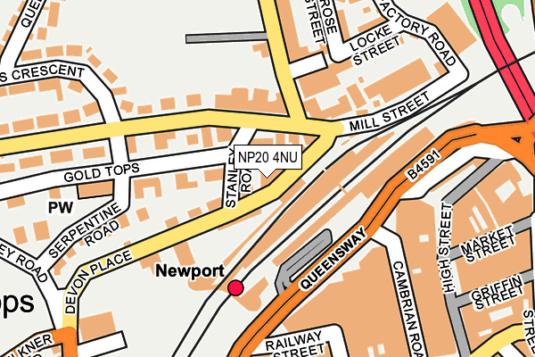 NP20 4NU map - OS OpenMap – Local (Ordnance Survey)
