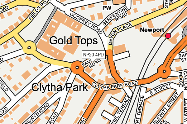NP20 4PD map - OS OpenMap – Local (Ordnance Survey)