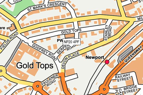 NP20 4PF map - OS OpenMap – Local (Ordnance Survey)