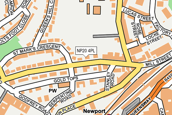NP20 4PL map - OS OpenMap – Local (Ordnance Survey)