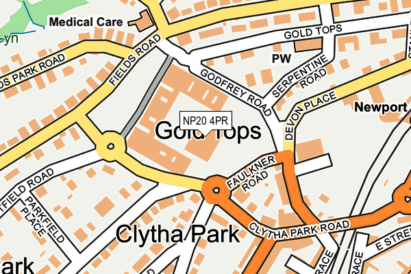 NP20 4PR map - OS OpenMap – Local (Ordnance Survey)