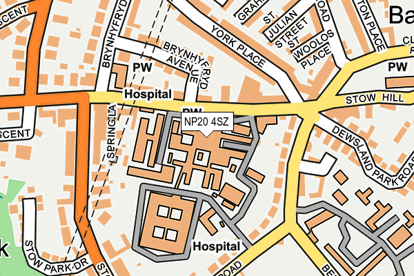 NP20 4SZ map - OS OpenMap – Local (Ordnance Survey)