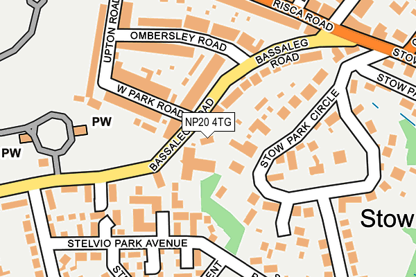 NP20 4TG map - OS OpenMap – Local (Ordnance Survey)