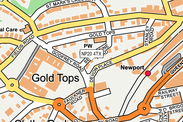 NP20 4TX map - OS OpenMap – Local (Ordnance Survey)