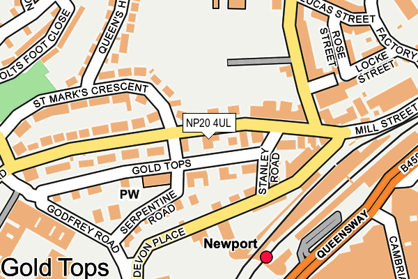 NP20 4UL map - OS OpenMap – Local (Ordnance Survey)