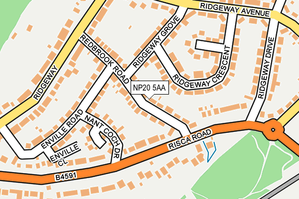NP20 5AA map - OS OpenMap – Local (Ordnance Survey)