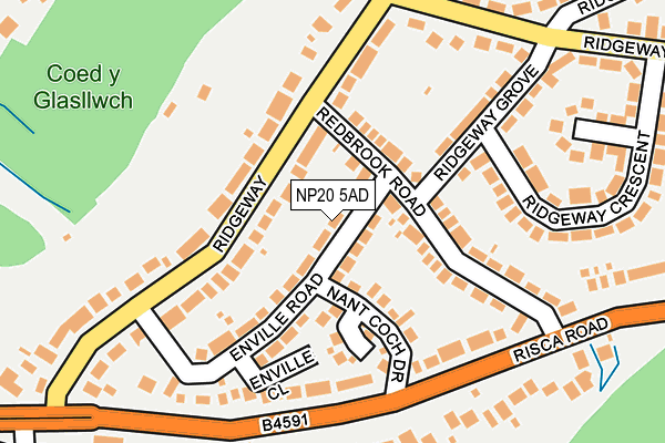 NP20 5AD map - OS OpenMap – Local (Ordnance Survey)
