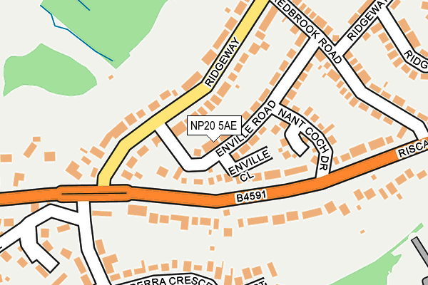 NP20 5AE map - OS OpenMap – Local (Ordnance Survey)
