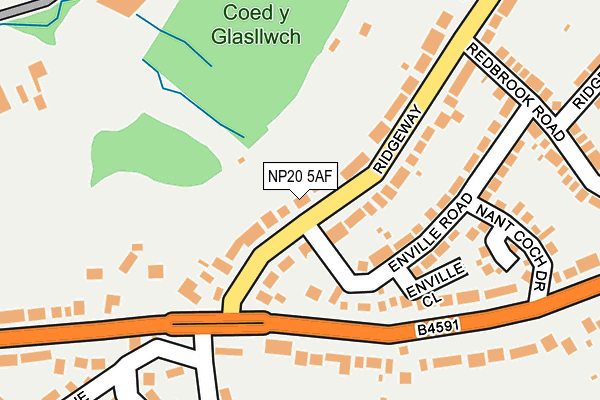 NP20 5AF map - OS OpenMap – Local (Ordnance Survey)