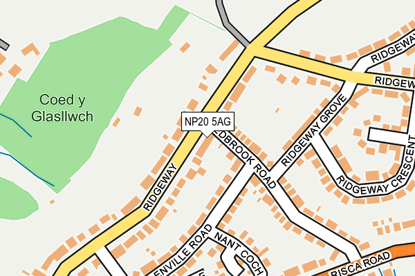 NP20 5AG map - OS OpenMap – Local (Ordnance Survey)