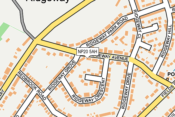 NP20 5AH map - OS OpenMap – Local (Ordnance Survey)