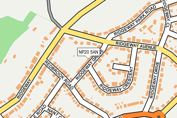 NP20 5AN map - OS OpenMap – Local (Ordnance Survey)