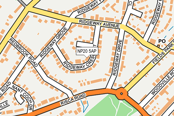 NP20 5AP map - OS OpenMap – Local (Ordnance Survey)